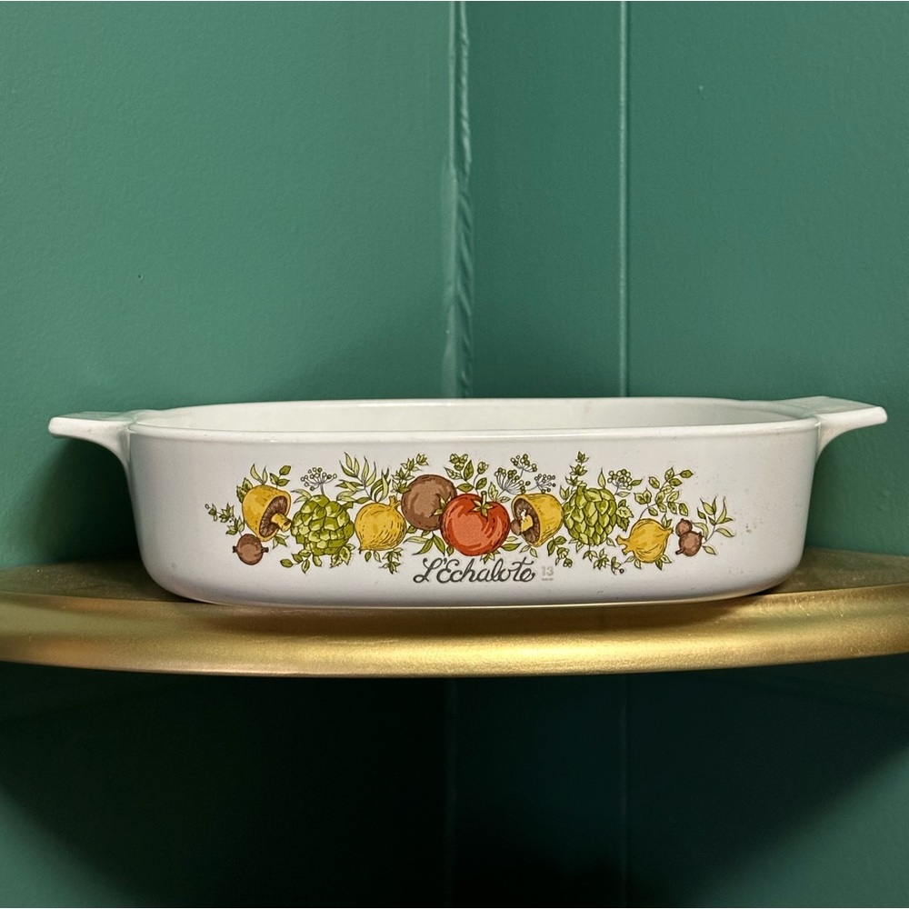 Corning Ware  1 Quart / 1 Liter Spice of Life A-1-B L’Echalote